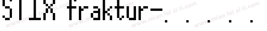 STIX fraktur字体转换